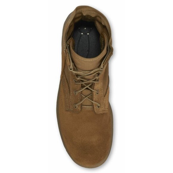 Belleville Mens 901 Tan Combat Boots Size 12R Made In USA Durable Suede & Nylon - Picture 3 of 10